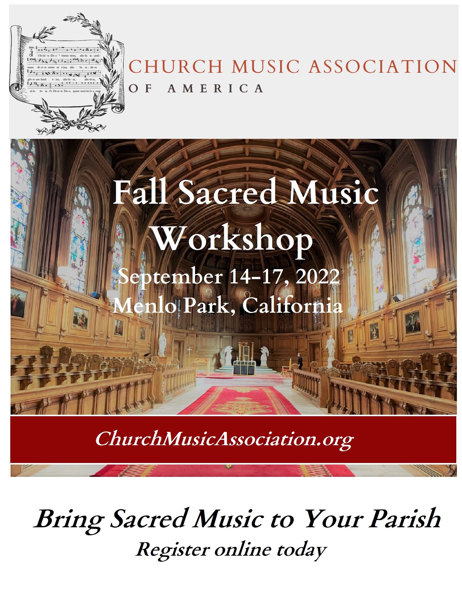 Fall Sacred Music in California! Chant Café